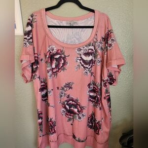 Floral Pink Top